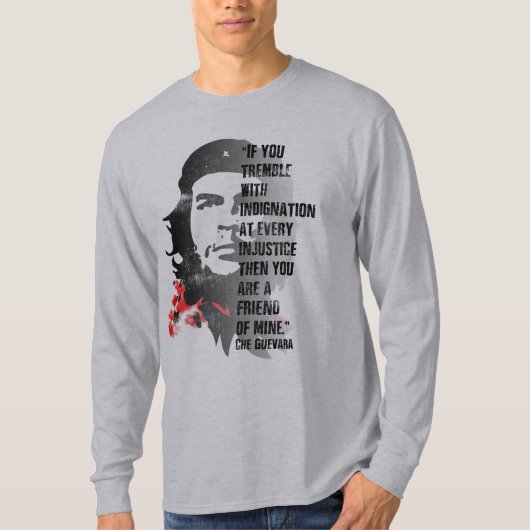 Che Guevara Revolutionair politiek citaat T-shirt (Voorkant)