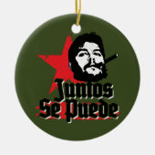 Che Guevara Revolutionary Quote Juntos Se Puede Keramisch Ornament (Voorkant)