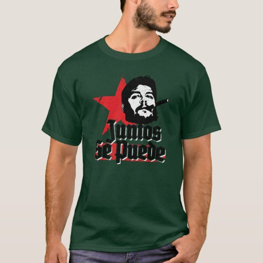 Che Guevara Revolutionary Quote Juntos Se Puede T-shirt (Voorkant)