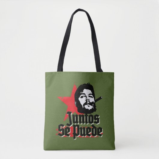 Che Guevara Revolutionary Quote Juntos Se Puede Tote Bag (Voorkant)