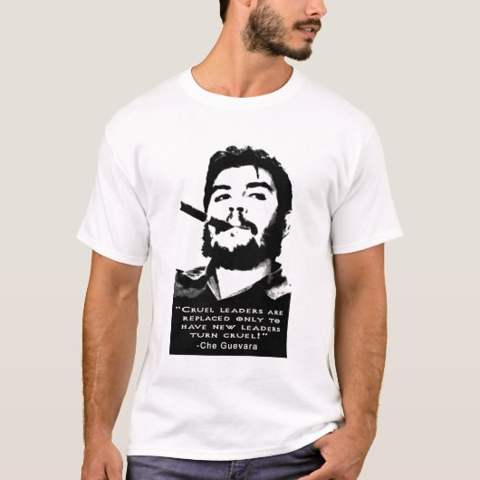Che Guevara Roken een Cubaanse sigaar zonder twijf T-shirt (Voorkant)