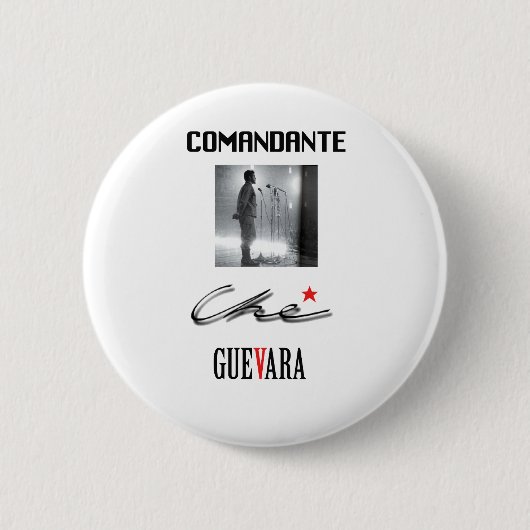 Che Guevara Ronde Button 5,7 Cm (Voorkant)