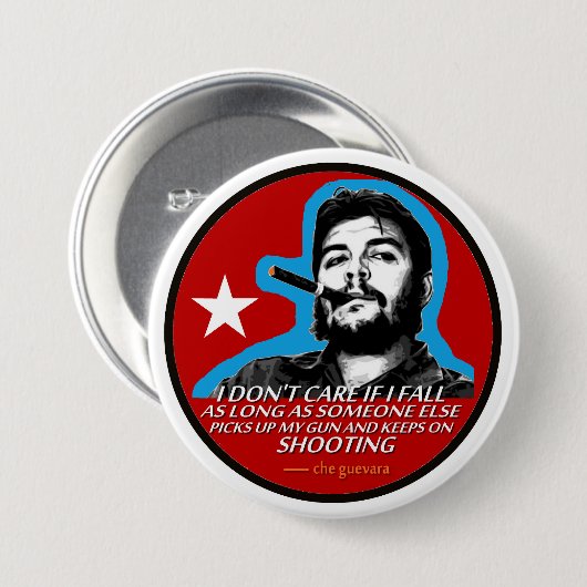 Che Guevara Ronde Button 7,6 Cm (Voorkant /achterkant)