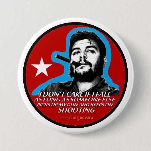 Che Guevara Ronde Button 7,6 Cm (Voorkant)