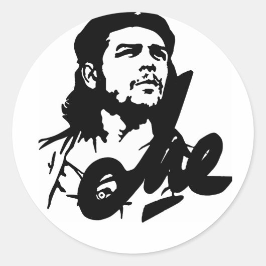 che guevara ronde sticker (Voorkant)