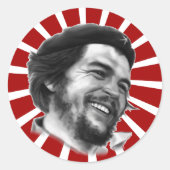 Che Guevara Ronde Sticker (Voorkant)