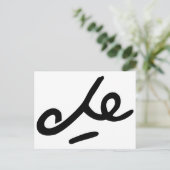 Che Guevara Signature Briefkaart (Staand voorkant)