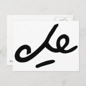 Che Guevara Signature Briefkaart (Voorkant / Achterkant)