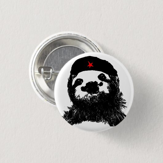 Che Guevara Sloth Ronde Button 3,2 Cm (Voorkant /achterkant)