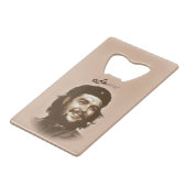 Che Guevara Smile "Cheers" Creditkaart Flessenopener (Voorkant Gekanteld)