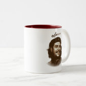 Che Guevara Smile "Cheers" Tweekleurige Koffiemok (Voorkant rechts)
