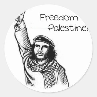 Che Guevara , Vrijheid voor Palestina! Ronde Sticker