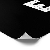 Che-miste-try Funny Science Chemistry Pun Dark BG Poster (Hoek)