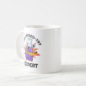 Che-miste-try Funny Science Chemistry Pun Koffiemok (Voorkant links)