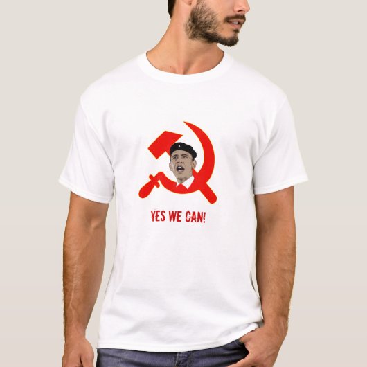 Che Obama red, ja dat kunnen we. T-shirt (Voorkant)