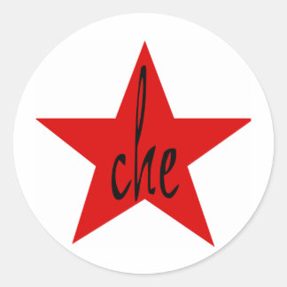 Che Red Star. Ronde Sticker