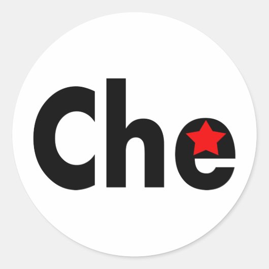 Che Revolution Design! Ronde Sticker (Voorkant)