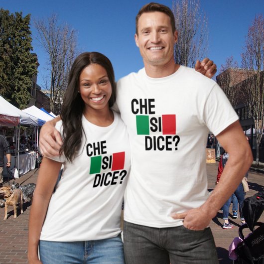 Che Si Dice? - "Wat is er?" Italiaans Gezegde Tri-Blend Shirt