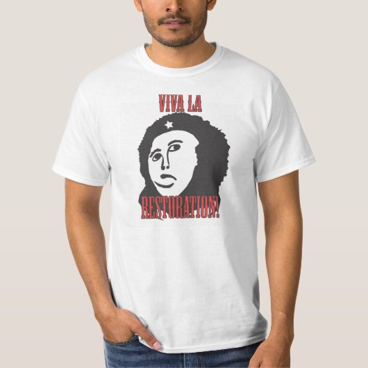 Che style Restoration Fuzzy Jesus Painting meme T-shirt (Voorkant)