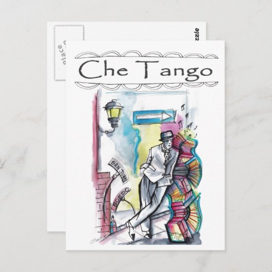 Che Tango Briefkaart (Voorkant / Achterkant)