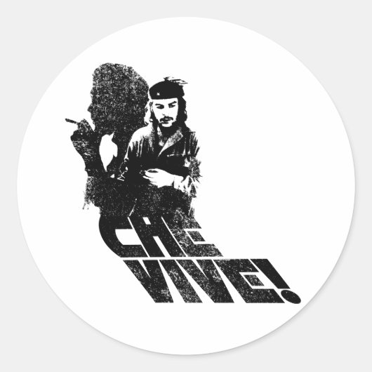 Che Vive! Ronde Sticker (Voorkant)