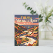 Cheaha Mountain Road Alabama Briefkaart (Staand voorkant)