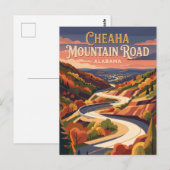 Cheaha Mountain Road Alabama Briefkaart (Voorkant / Achterkant)