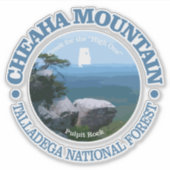 Cheaha Mountain Sticker (Voorkant)