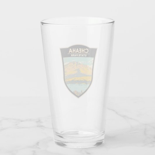 Cheaha State Park Alabama Badge Glas (Achterkant)