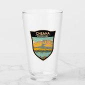 Cheaha State Park Alabama Badge Glas (Voorkant)