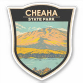Cheaha State Park Alabama Badge Sticker (Voorkant)
