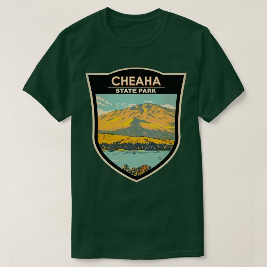 Cheaha State Park Alabama Badge T-shirt (Design voorkant)