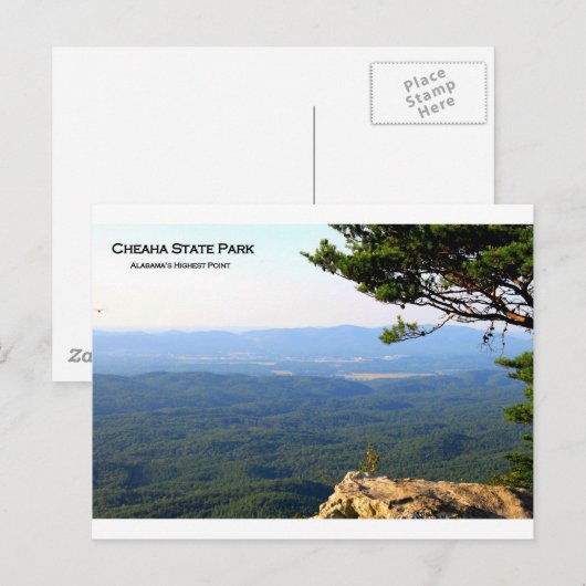 CHEAHA STATE PARK - ALABAMA'S HIGHEST POINT BRIEFKAART (Voorkant / Achterkant)