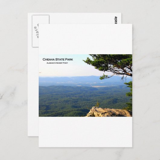 CHEAHA STATE PARK - HOOGSTE PUNT VAN ALABAMA BRIEFKAART