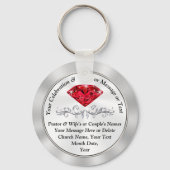 Cheap 40th Church Jubileum Favors of UW JAAR Sleutelhanger (Voorkant)