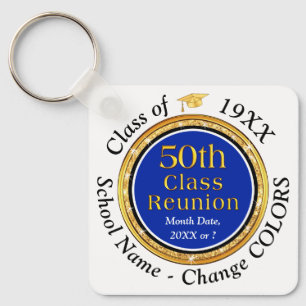 Cheap, 50th Class Reunion Gifts, Change COLORS Sleutelhanger
