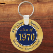 Cheap 50th Class Reunion Gifts, Klasse of 1970 Nav Sleutelhanger (Voorkant)