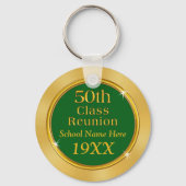 Cheap 50th Class Reunion Sleutelhangers, schoolnaa Sleutelhanger (Achterkant)