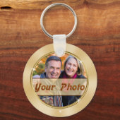 Cheap 50th Jubileum Party Favors PHOTO en TEXT Sleutelhanger (Achterkant)