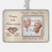 Cheap 60th Personalized Jubileum Ornamenten (Voorkant)