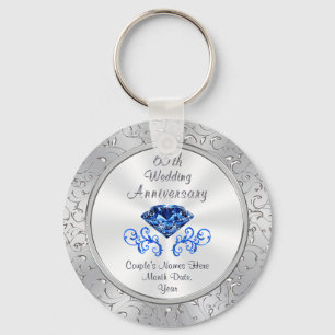 Cheap 65th Wedding Jubileum Party Favors Sleutelhanger
