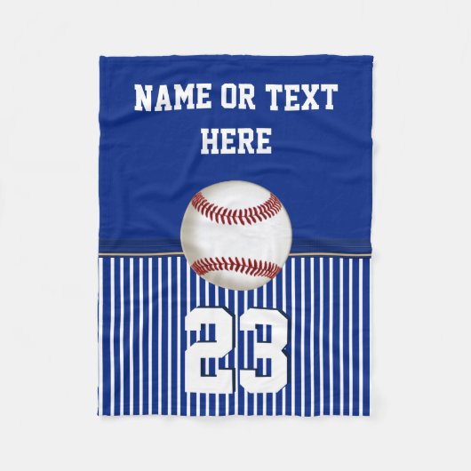 Cheap - Aangepaste Baseball Fleece Throw Blanket (Voorkant)