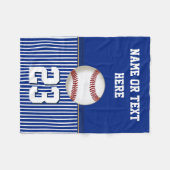 Cheap - Aangepaste Baseball Fleece Throw Blanket Deken (Voorkant (Horizontaal))