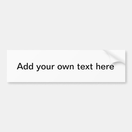 Cheap Aangepaste Bumperstickers (Voorkant)