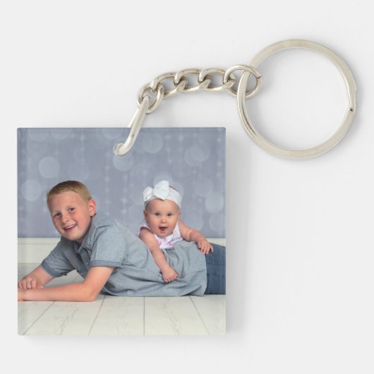 Cheap - Aangepaste foto - Sleutelhanger dubbelzijd (Achterkant)