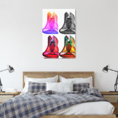 Cheap affordable delux tee canvas print (Insitu (Slaapkamer))