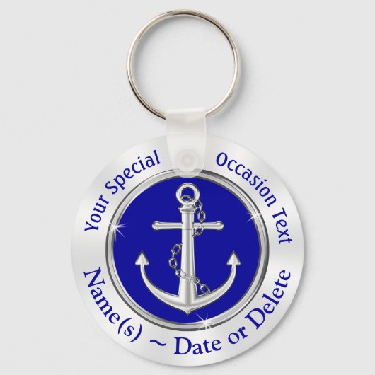 Cheap Anchor Party Favors, Nautical Sleutelhangers (Voorkant)