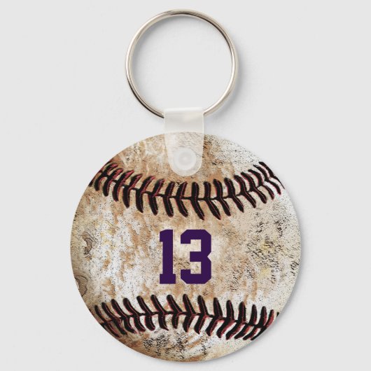 Cheap Baseball Keychains, JOUW TEKST Sleutelhanger (Voorkant)