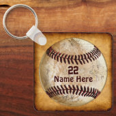 Cheap Baseball Keychains NAME, NUMBER for TEAM Sleutelhanger (Voorkant)