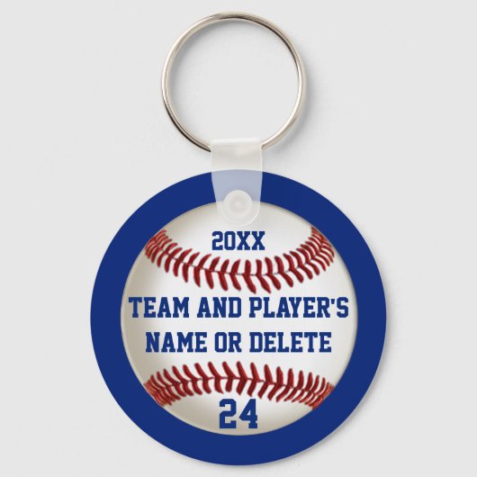 Cheap Baseball Keychains PERSONALIZED 3 Jouw tekst Sleutelhanger (Voorkant)